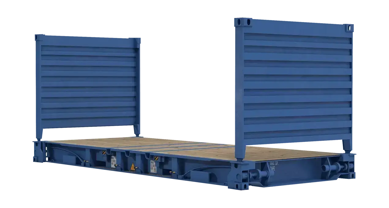 20 Fuß Flat Rack Container